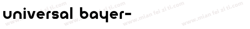 Universal Bayer字体转换